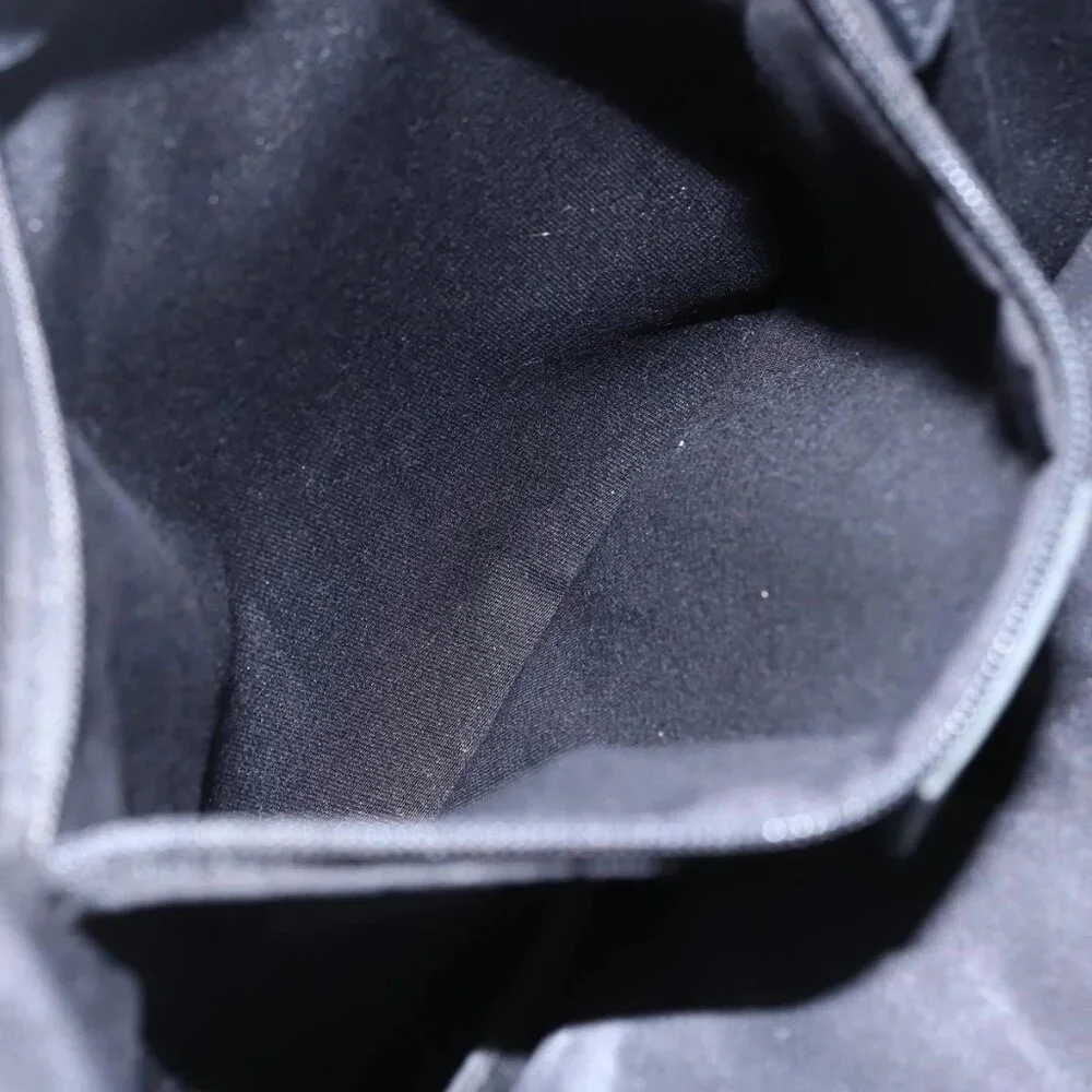 GUCCI GG Canvas Abbey Tote Bag Black Gold 211983 Auth gh1315 - Picture 13 of 16